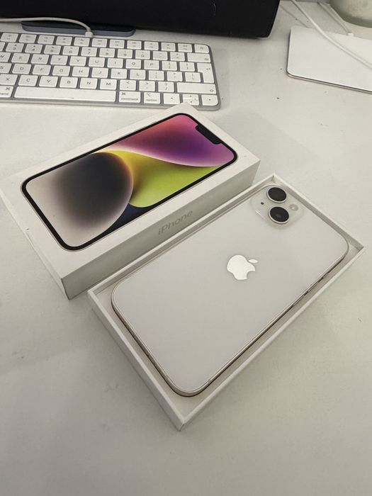 iPhone 14 256gb Starlight Idealny
