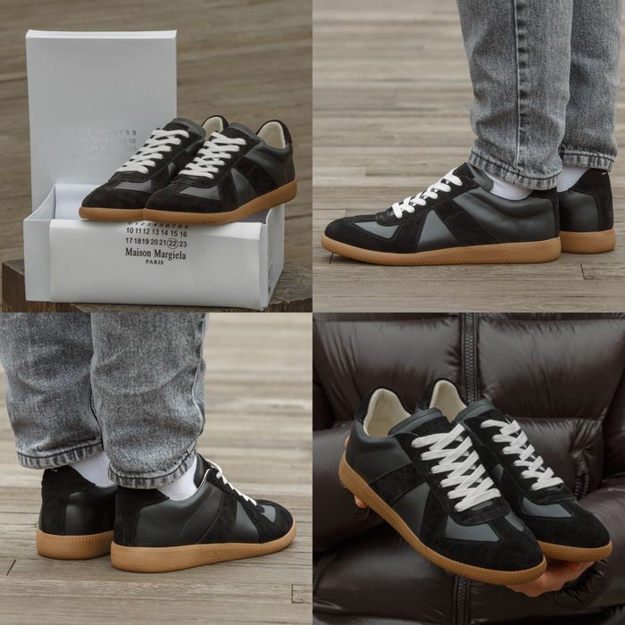 42 розмір Чоловічі кеди Maison Margiela Replica Black Brown майсон марджела
