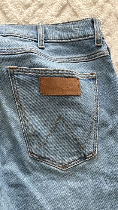 Wrangler Bryson Skinny 34/32 męskie jeansy jasny niebieski