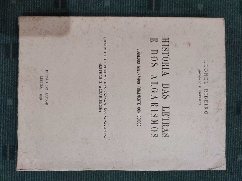 História das Letras e dos Algarismos - Leonel Ribeiro
