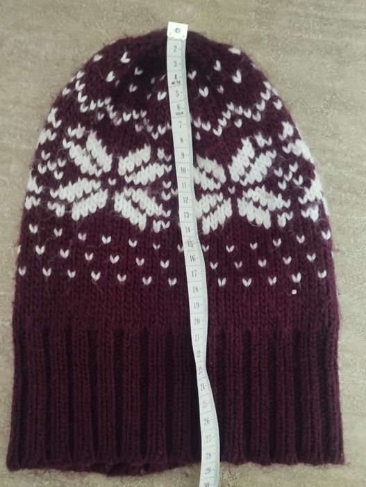 Ski шапка унисекс, орнамент стиль скандинавский узор fair isle фэр-айл