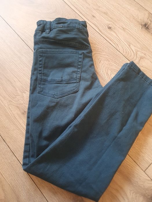 Spodnie jeans ciemnazielen