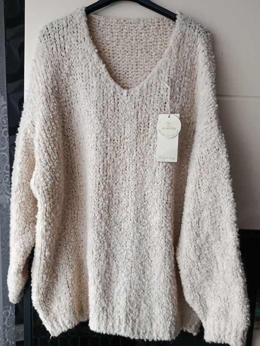 Sweterek damski włoski bukla biust 130