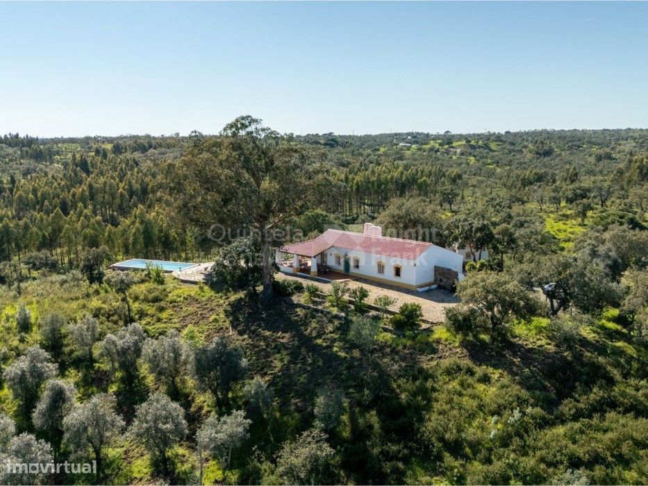 Moradia T4 com piscina e monte com 2,8 ha em Grândola