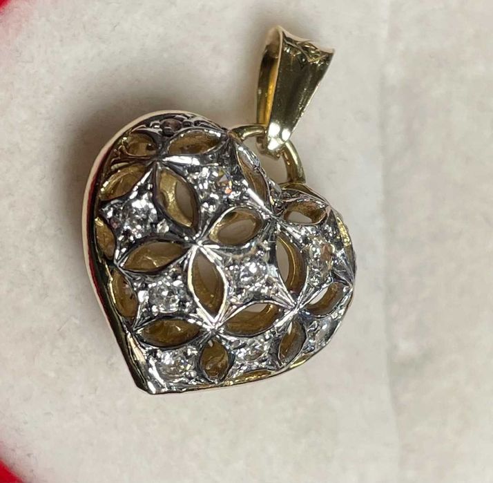 Złota zawieszka serduszko 14kt (585) 5,12 gram