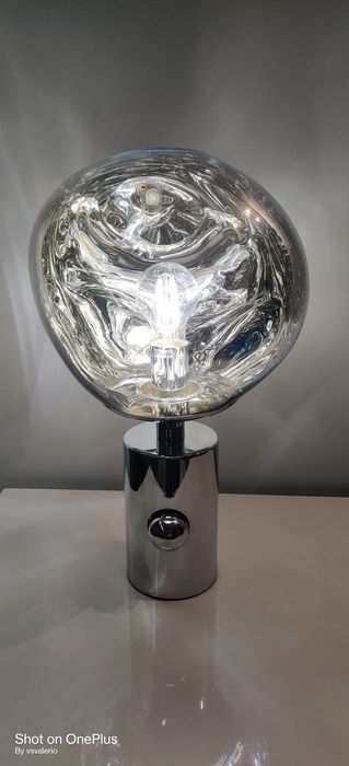 Candeeiro  prateado novo
