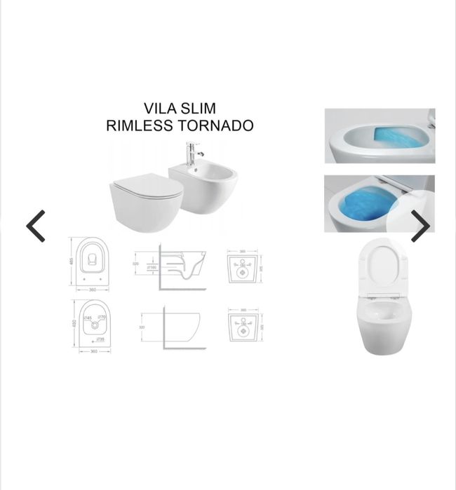 Komplet wc+bidet+stelaż GROHE