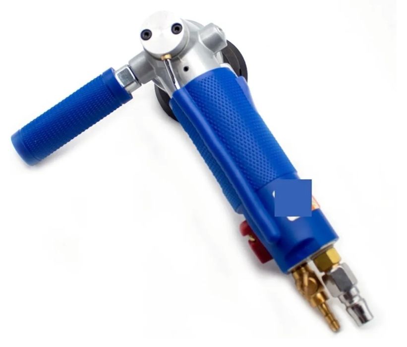 Polidora pneumática de 3 polegadas com injeção de água, lixadeira pneumática profissional para polimento a ar e água, 4300 RPM, aplicação versátil.