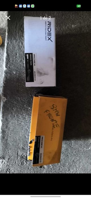 Pastilhas de travão frontal BMW para discos de diâmetro 312mm