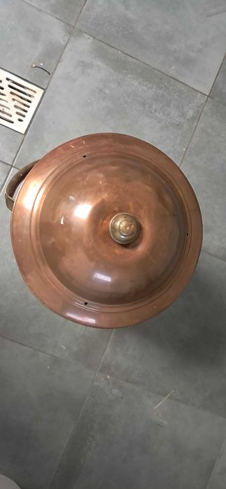 Gaśnica miedziana zabytkowa_Dania_John Stromlund_XIX wiek