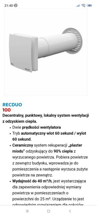 Wentylator kanałowy