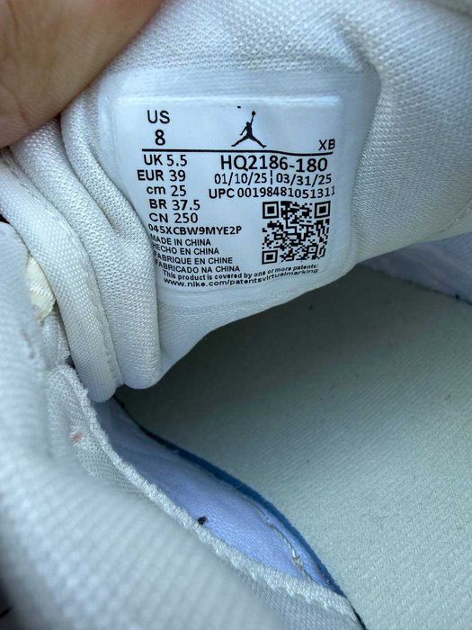 ОРИГІНАЛ! Air Jordan 1 Low Method Of Make 38 38.5 39 40 | HQ2186-180