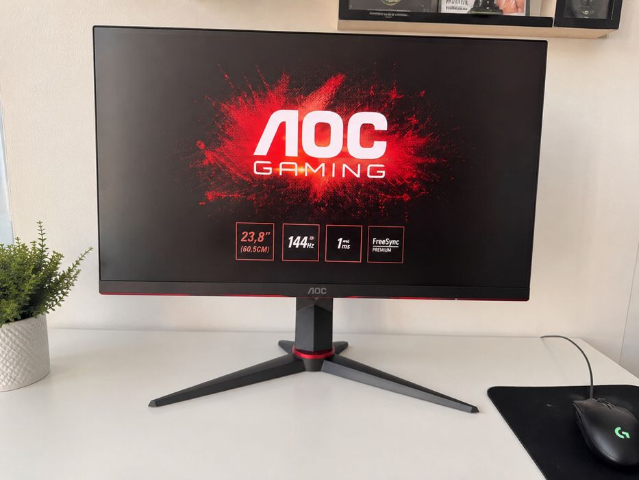 Monitor Gaming AOC 24G2U/BK (1ms - 144Hz - IPS - FreeSync)