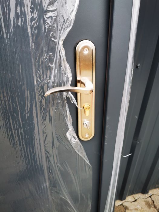 Drzwi wejściowe 90cm antracytowe nowe  z Niemiec