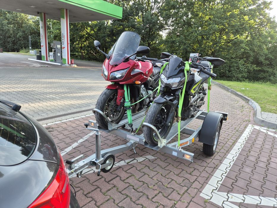 Wynajem Przyczepka motocyklowa 2 motocykle