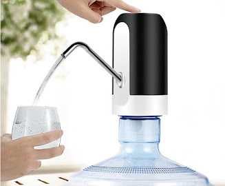 Dispensador bomba de água elétrico automático domestico c bateria NOVO