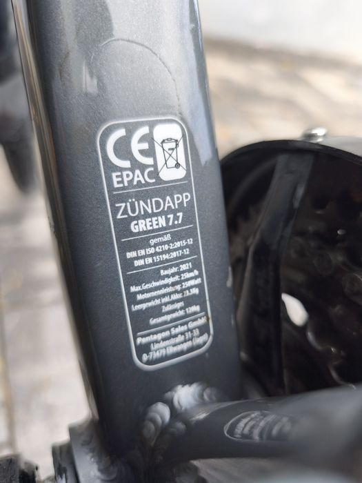 Sprz Rower elektryczny Zundapp Green 7.7