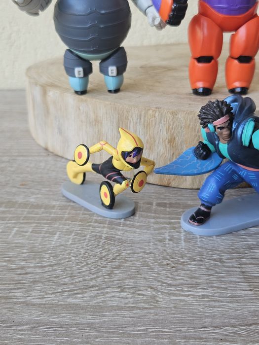 Disney Big Hero 6 Figures Lot - Baymax, Go Go, Hiro, Wasabi