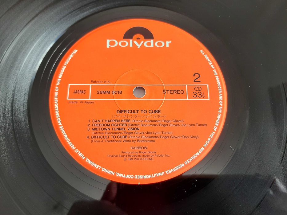 Rainbow - Difficult To Cure - Japão - Vinil LP