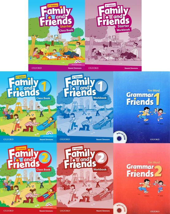 Family and Friends англійська мова (3шт) Start, 1, 2, 3, 4, 5, 6