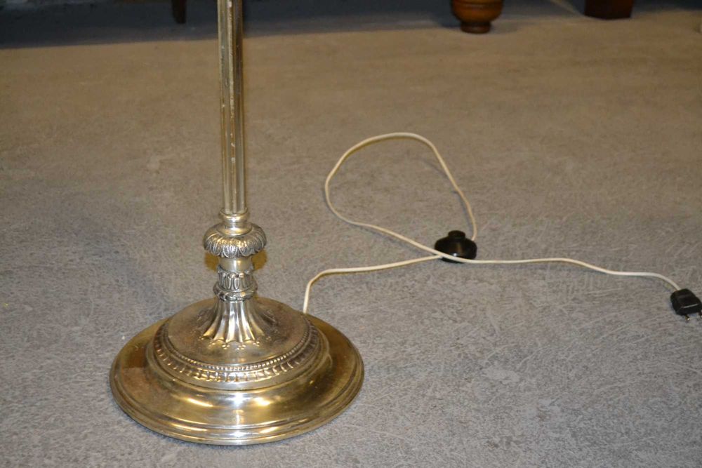 lampa stojąca , secesyjna . stare srebro