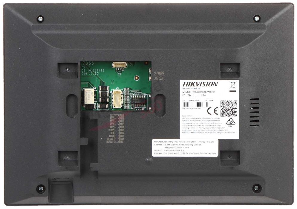 Monitor Interno Vídeo Porteiro Hikvision WiFi 7” IP 2 Fios