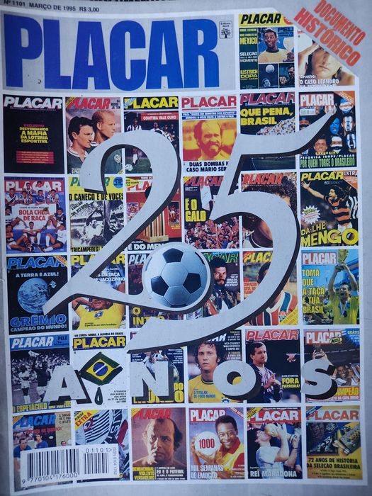 Revista Placar 25 anos Brasil