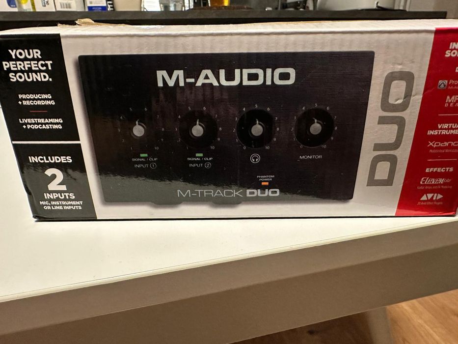 M-audio m-track duo karta interfejs dj audio