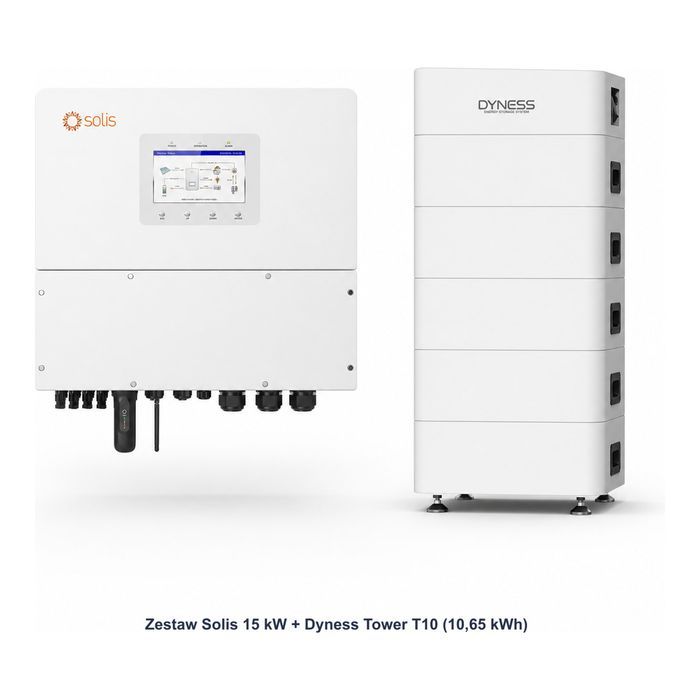 Zestaw Solis 15 kW + Dyness Tower T10 10,65 kWh