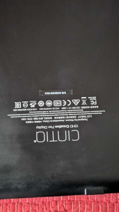 Cintiq 13HD Creative Pen Display (PEÇAS)- TUDO FUNCIONA MENOS UM CABO