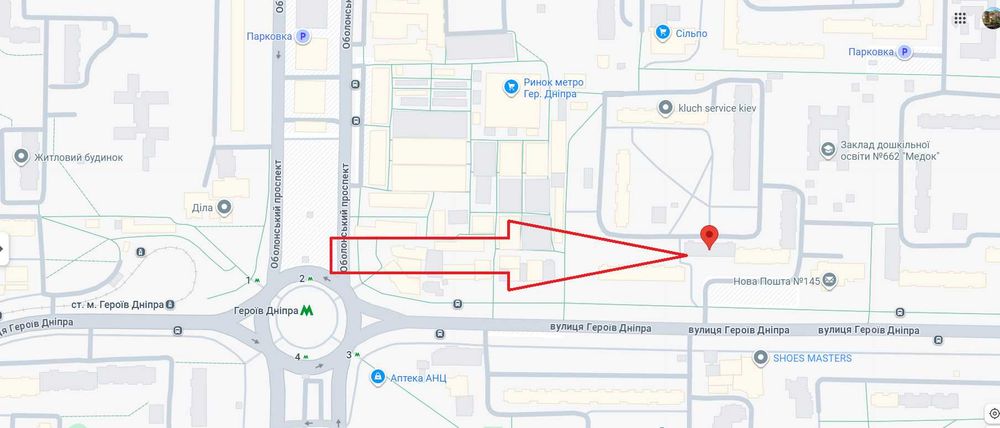 Сдам 1-комнатную квартиру метро Героев Днепра 2 минуты пешком