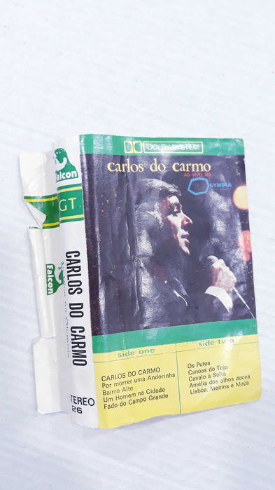Cassete musica muito antiga.  Carlos do Carmo