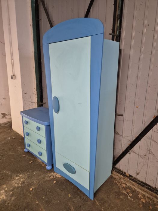 Szafa dziecięca + komoda półki IKEA Mammut zestaw dla dzieci