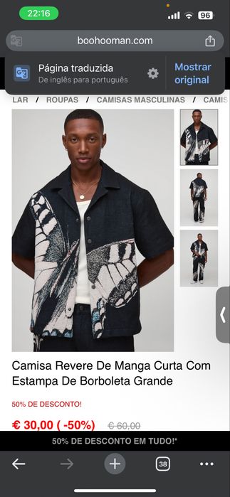 Camisa Reverse  nova