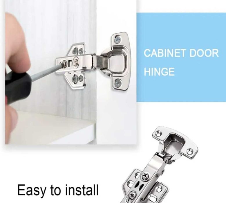 Dobradiça para porta do armário em aço inoxidável