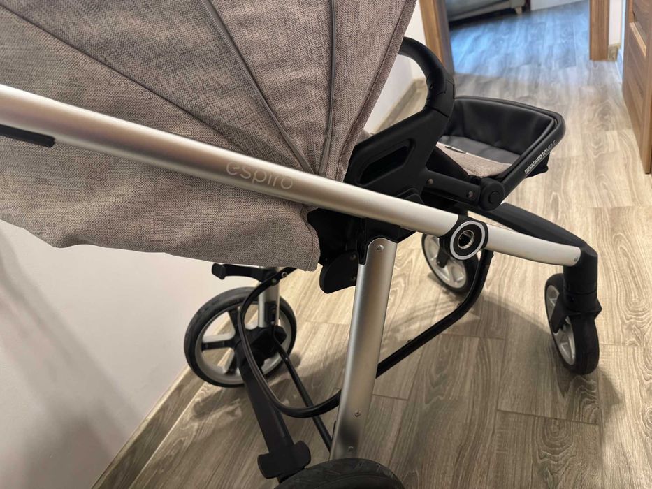 Espiro wózek 2w1 Next melange Pink 08