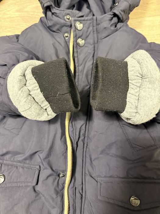 Подовжений пуховик zara 92 розмір