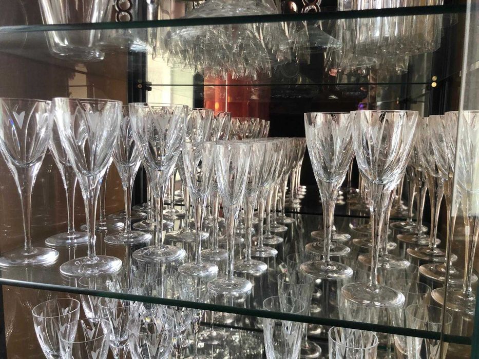 Serviço de cristal Atlantis como novo + Cristaleira