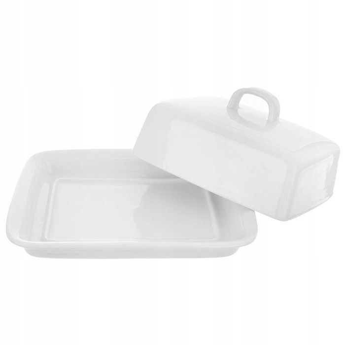 maselniczka porcelanowa 18x12,5x9cm. czeski orion