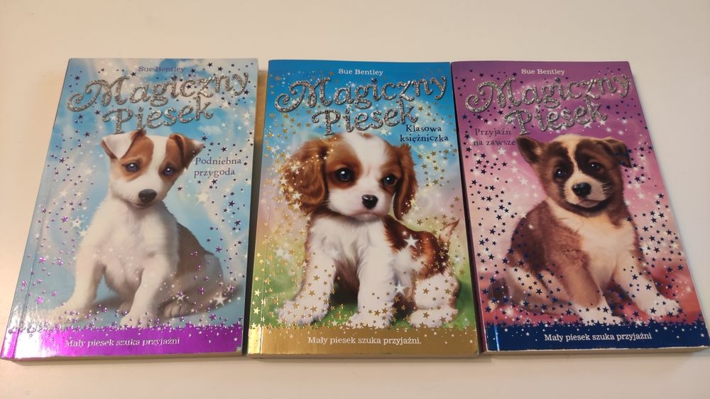 Mały piesek szuka przyjaźń książki dla dzieci psy Sue Bentley zestaw