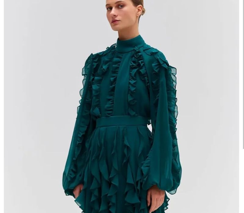 Lindo vestido com babados Bubbles-BBCO L