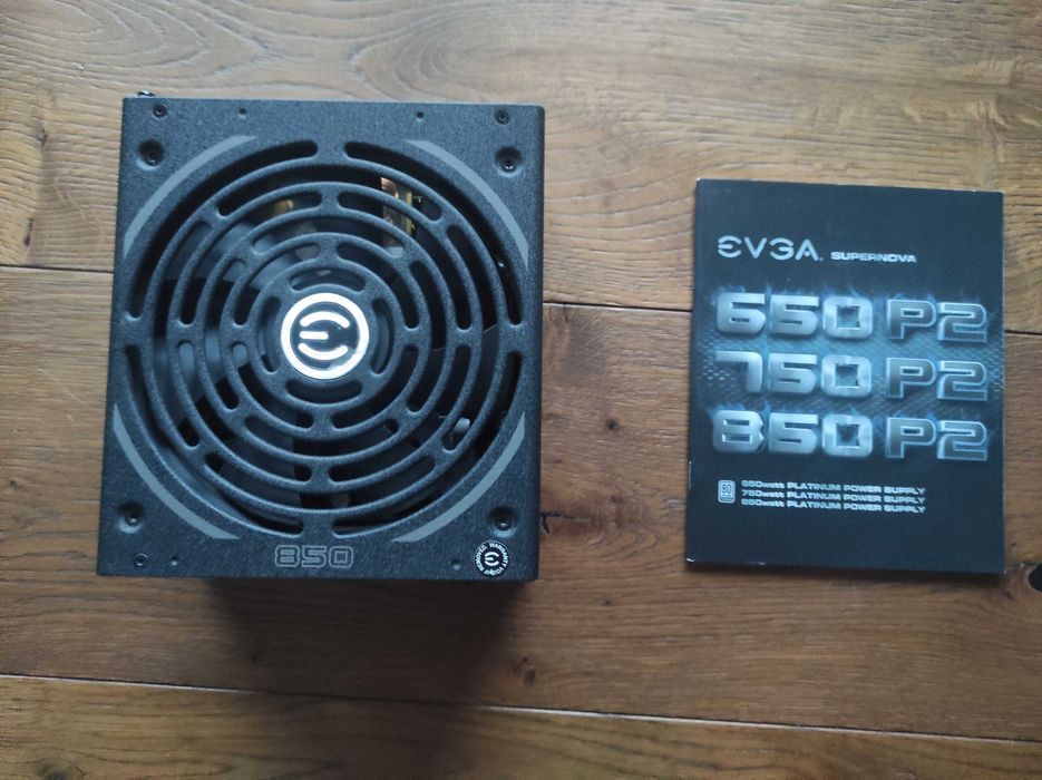 Zasilacz z okablowaniem EVGA SuperNOVA 850W P2 80 Plus Platinum