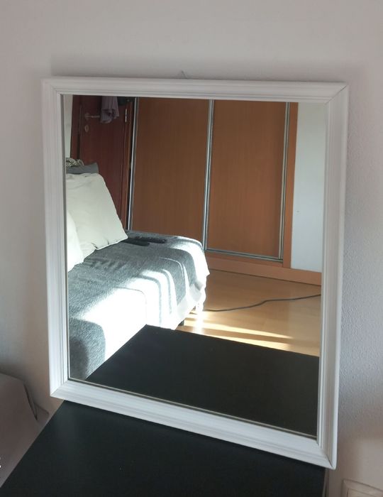 Espelho decorativo branco