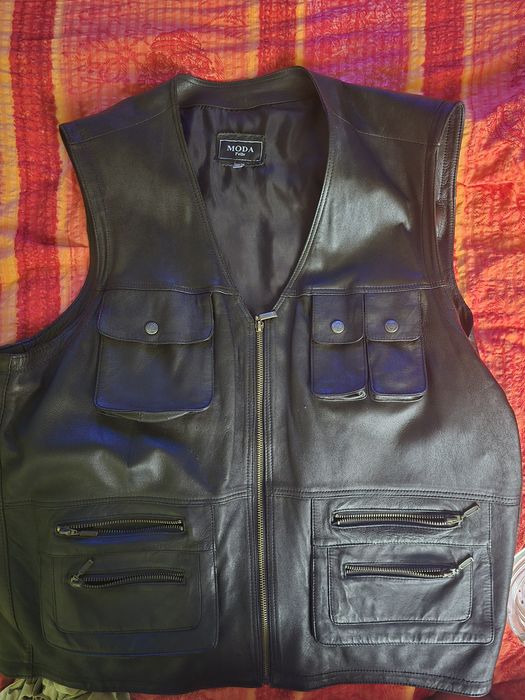 Kamizelka skórzana 4XL