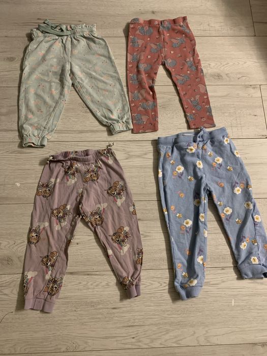Spodnie dla dziewczynki sinsay, disney i h&m r 92