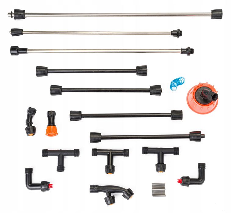 Opryskiwacz Akumulatorowy Plecakowy Ciśnieniowy Powermat 16L Zestaw 4