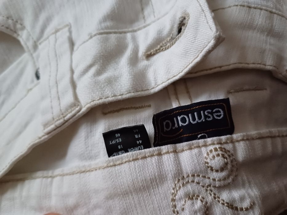 Nowe białe spodnie damskie jeansy 42/ 44