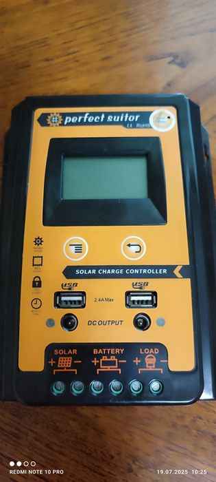 Контроллер заряда 30А для солнечных панелей