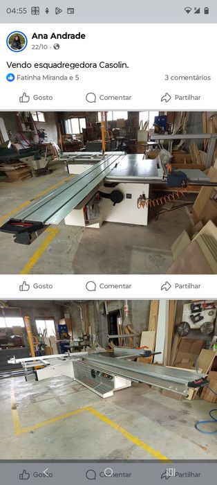 Esquadregedora a funcionar na perfeição