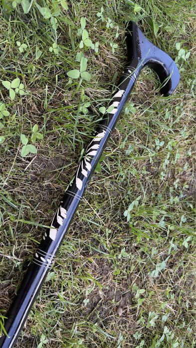 Тростина для ходьби, палиця, трость, деревʼяна, із дерева, з ручкою